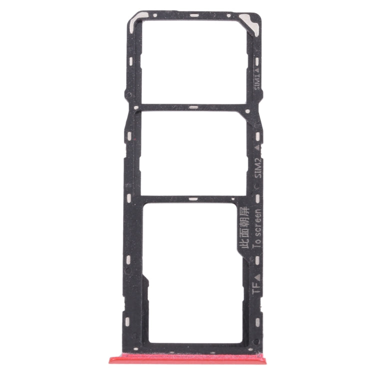Pour OPPO Realme C12 RMX2189 plateau de carte SIM + plateau de carte SIM + plateau de carte Micro SD, For OPPO Realme C12