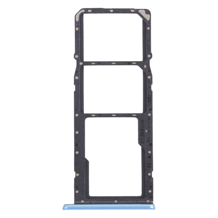 Pour OPPO Realme C21 / Realme C21Y RMX3201,RMX3261 plateau de carte SIM + plateau de carte SIM + plateau de carte Micro SD, For OPPO Realme C21