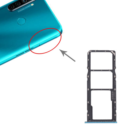Pour OPPO Realme 5i RMX2030, RMX2032 Plateau de carte SIM + Plateau de carte SIM + Plateau de carte Micro SD, For OPPO Realme 5i