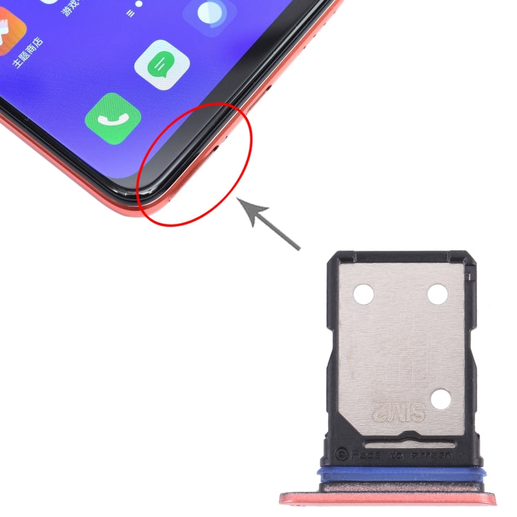 Pour OPPO Realme V15 5G Plateau de carte SIM + Plateau de carte SIM, For OPPO Realme V15 5G