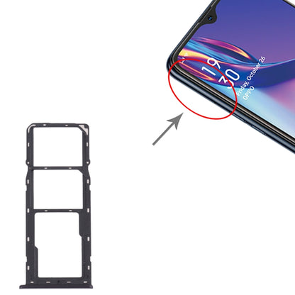 Pour OPPO A12 CPH2083, CPH2077 Plateau de carte SIM + Plateau de carte SIM + Plateau de carte Micro SD