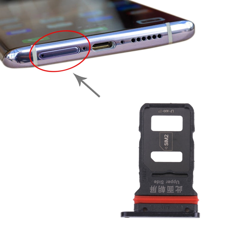 Pour vivo NEX 3 V1923A, V1923T Plateau de carte SIM + Plateau de carte SIM