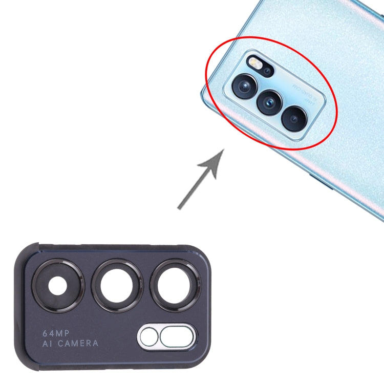 Pour OPPO Reno6 Pro 5G PEPM00, CPH2249 Couvercle d'objectif de caméra