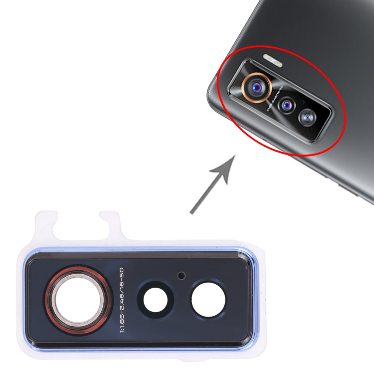 Couvercle d'objectif de caméra pour vivo iQOO 5 5G V2024A