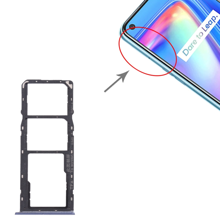 Pour OPPO Realme 7 (Global) Plateau de carte SIM + Plateau de carte SIM + Plateau de carte Micro SD, For OPPO Realme 7 (Global)