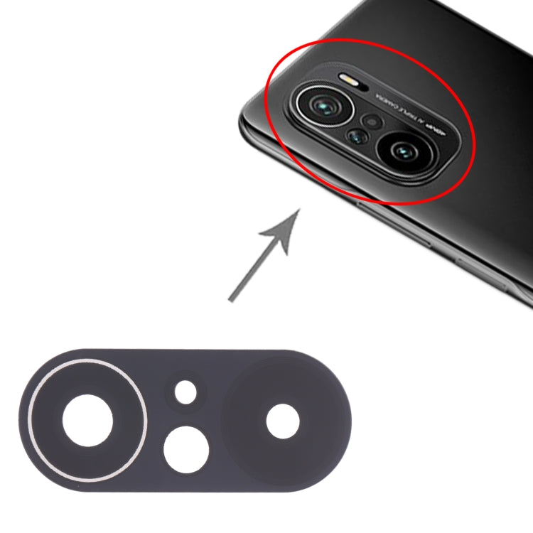 Objectif de caméra arrière 10 PCS pour Xiaomi Poco F3 M2012K11AG