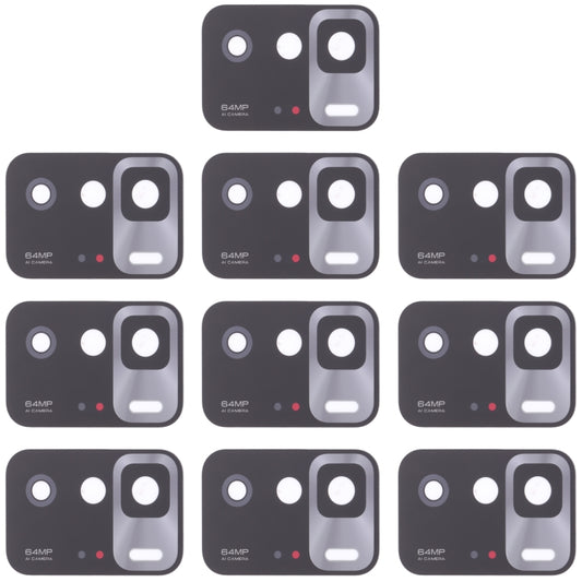 Objectif de caméra arrière 10 PCS pour Xiaomi Redmi Note 10 Pro 5G / Poco X3 GT