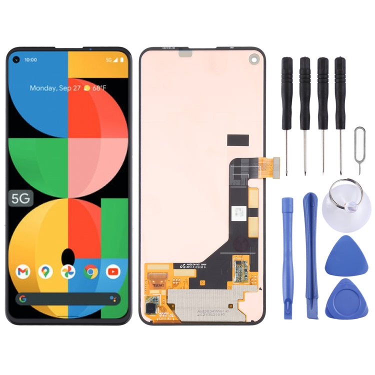 Écran LCD Super AMOLED d'origine et ensemble complet de numériseur pour Google Pixel 5a 5G