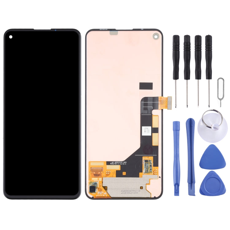Écran LCD Super AMOLED d'origine et ensemble complet de numériseur pour Google Pixel 5a 5G