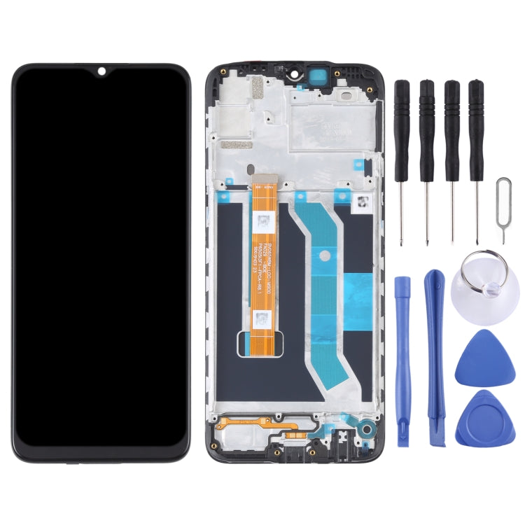 Écran LCD et numériseur assemblage complet avec cadre pour OPPO Realme C3 / C3i RMX2027 RMX2020 RMX2021