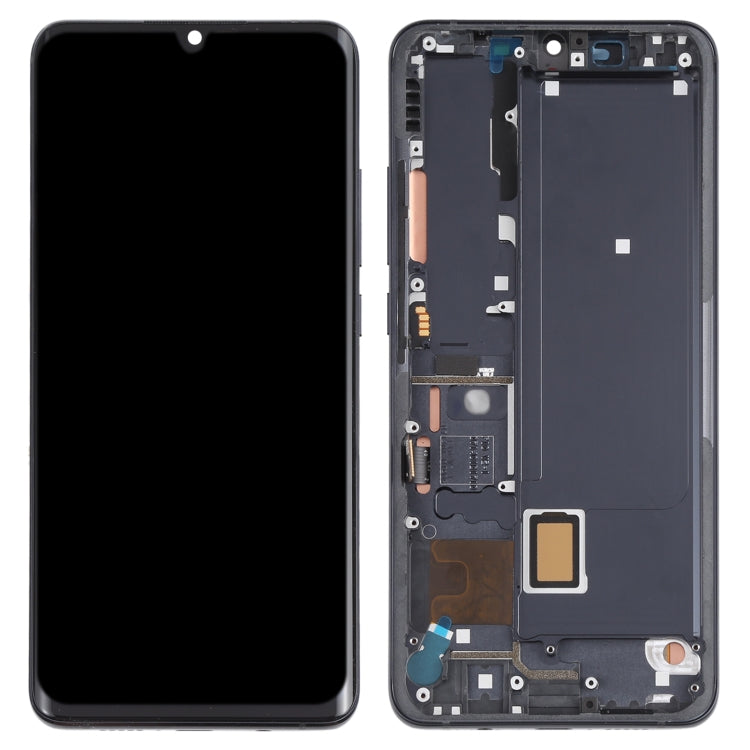 Écran LCD matériel AMOLED et numériseur assemblage complet avec cadre pour Xiaomi Mi Note 10 Lite M2002F4LG