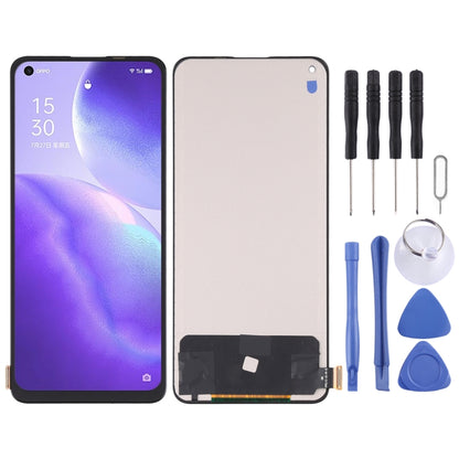 Écran LCD en matériau TFT et numériseur complet pour OPPO Reno5 5G / Reno5 4G / K9 / Realme Q3 Pro / Realme GT Neo, ne prenant pas en charge l'identification par empreinte digitale
