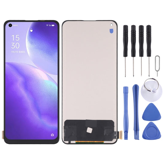 Écran LCD en matériau TFT et numériseur complet pour OPPO Reno5 5G / Reno5 4G / K9 / Realme Q3 Pro / Realme GT Neo, ne prenant pas en charge l'identification par empreinte digitale