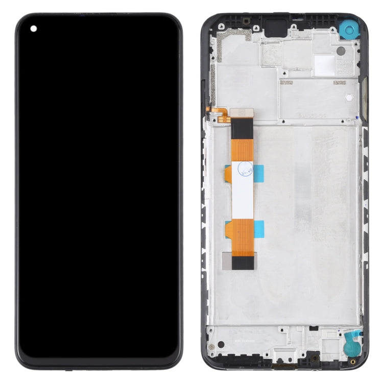 Écran LCD d'origine et numériseur assemblage complet avec cadre pour Xiaomi Redmi Note 9 5G / Redmi Note 9T 5G M2007J22C