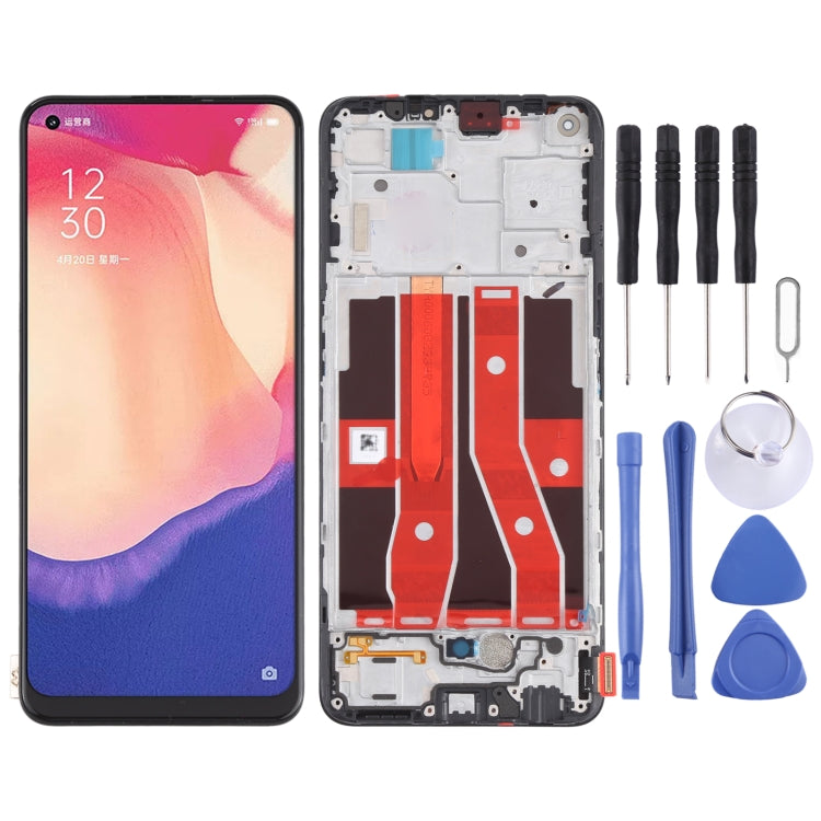 Écran LCD d'origine et numériseur complet avec cadre pour OPPO Reno4 SE PEAT00 PEAM00