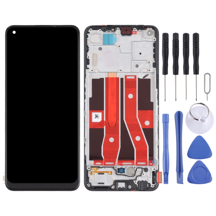Écran LCD d'origine et numériseur complet avec cadre pour OPPO Reno4 SE PEAT00 PEAM00