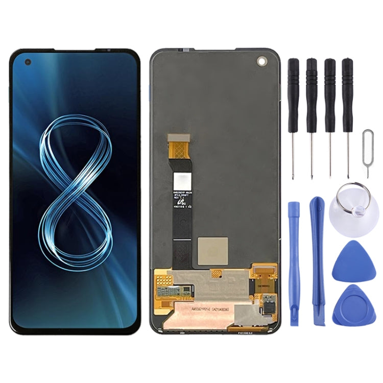 Écran LCD matériel AMOLED et numériseur assemblage complet pour Asus Zenfone 8 ZS590KS-2A007EU I006D