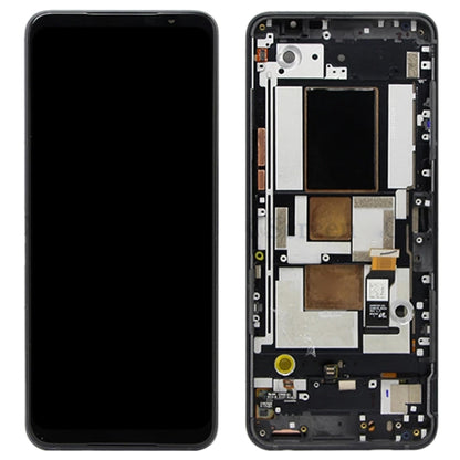 Écran LCD matériel AMOLED et numériseur assemblage complet avec cadre pour téléphone Asus ROG 5 ZS673KS 1B048IN I005DB I005DA