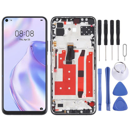 Écran LCD et numériseur complet avec cadre pour Huawei P40 Lite 5G