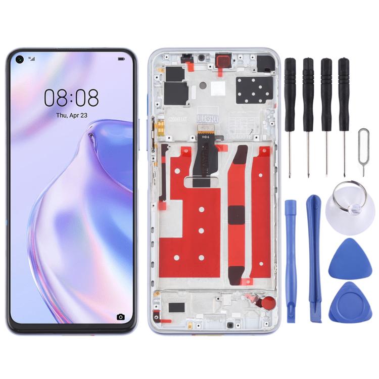 Écran LCD et numériseur complet avec cadre pour Huawei P40 Lite 5G