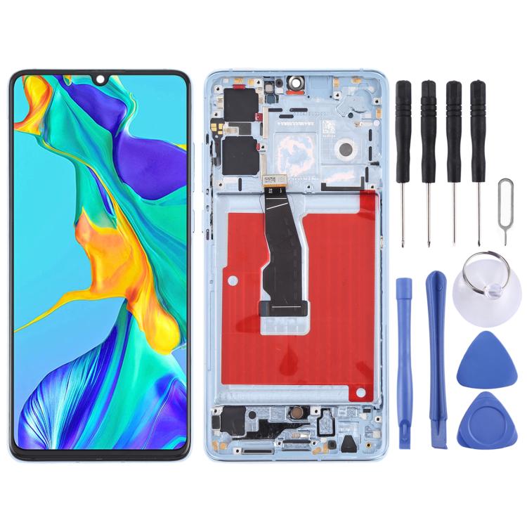 Écran LCD et numériseur complet avec cadre pour Huawei P30