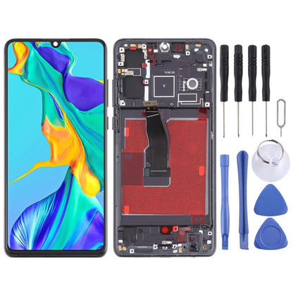 Écran LCD et numériseur complet avec cadre pour Huawei P30
