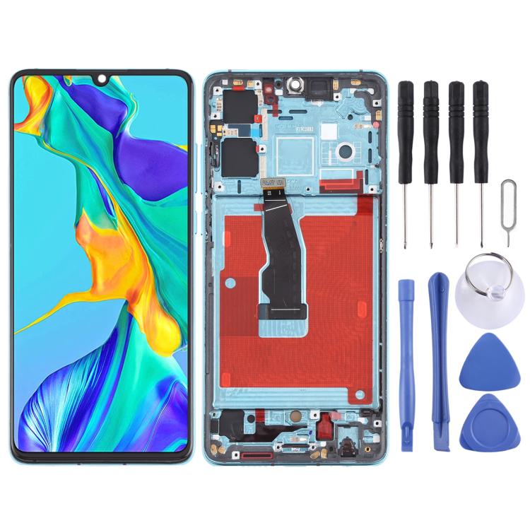 Écran LCD et numériseur complet avec cadre pour Huawei P30