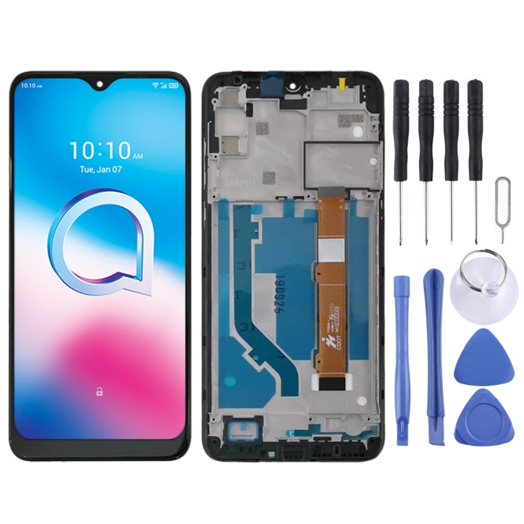 Écran LCD et numériseur assemblage complet avec cadre pour Alcatel 3L 2020 OT5029 5029D 5029Y 5029U 5029