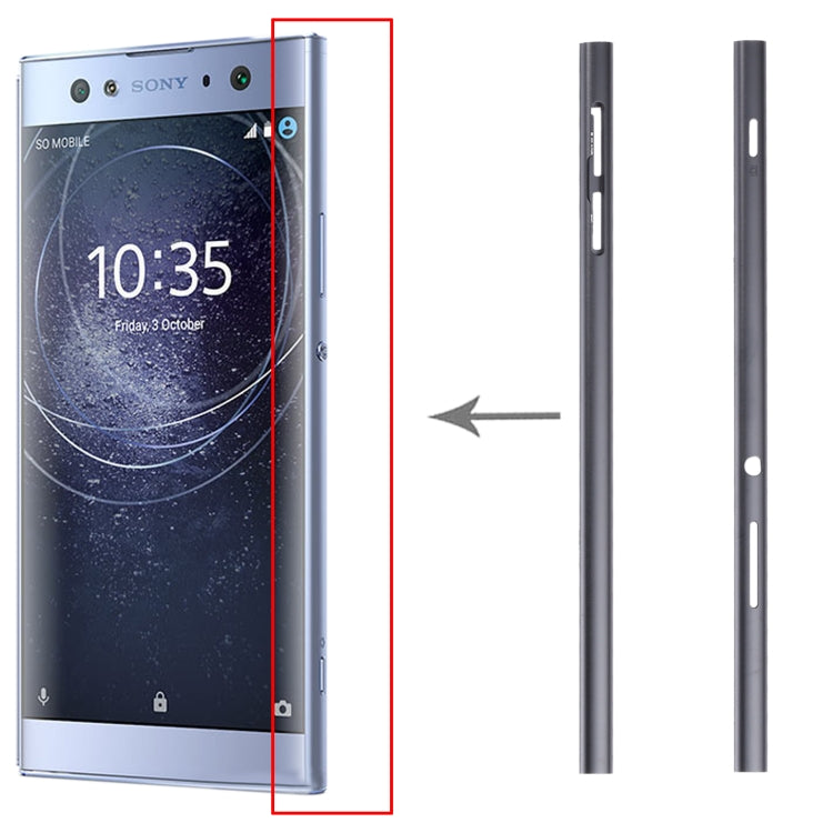 1 paire de barres latérales en métal pour Sony Xperia XA2 Ultra