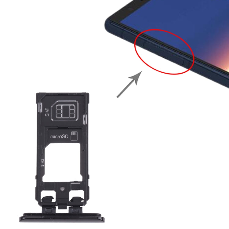 Tiroir Carte SIM + Tiroir Carte SIM / Tiroir Carte Micro SD pour Sony Xperia 5