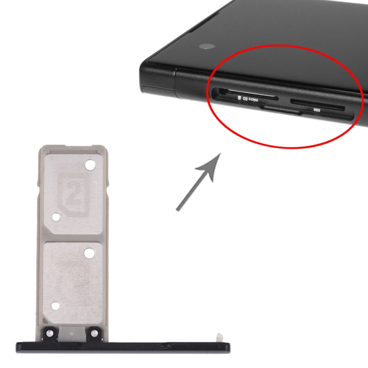 Tiroir carte SIM + Tiroir carte SIM pour Sony Xperia XA1 Ultra / Xperia XA1