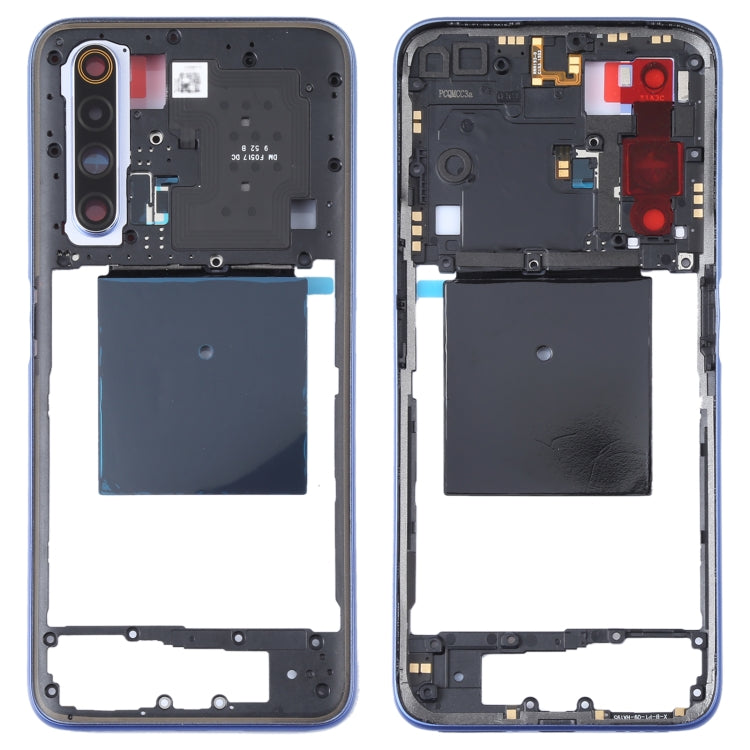 Pour Realme X50 5G Chine RMX2051, RMX2025 / Realme X50m 5G Plaque de lunette de cadre central d'origine