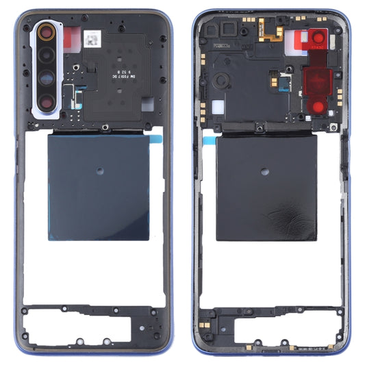 Pour Realme X50 5G Chine RMX2051, RMX2025 / Realme X50m 5G Plaque de lunette de cadre central d'origine
