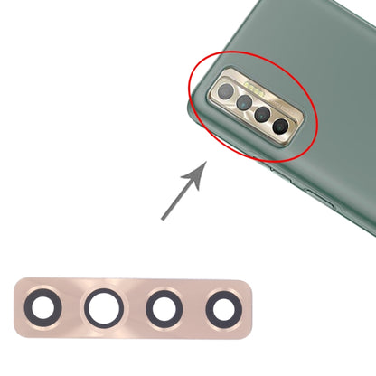 Objectif de caméra arrière pour Tecno Camon 17P CG7, 10 pièces