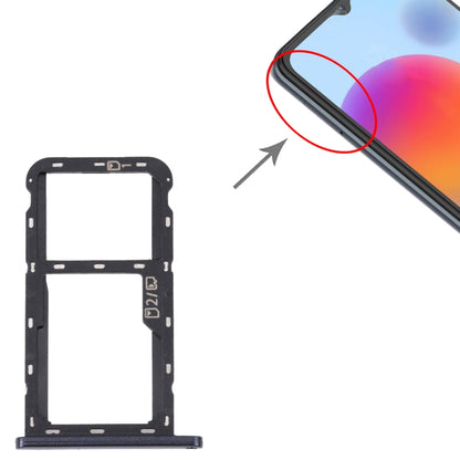 Pour ZTE Blade A52 plateau de carte SIM + plateau de carte SIM/plateau de carte Micro SD