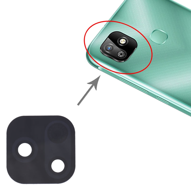 Objectif de caméra arrière pour Infinix Smart HD 2021 X612, X612B, 10 pièces