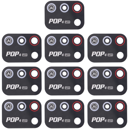 Objectif de caméra arrière pour Tecno Pop 4 Pro, 10 pièces, For Tecno Pop 4 Pro