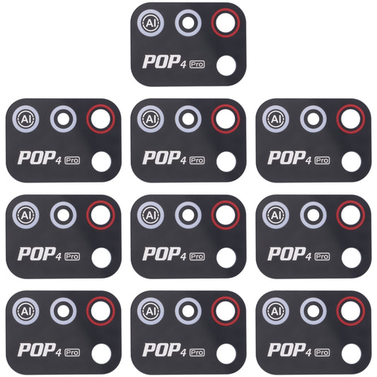 Objectif de caméra arrière pour Tecno Pop 4 Pro, 10 pièces, For Tecno Pop 4 Pro