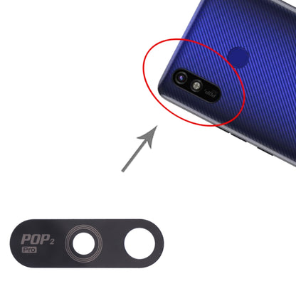 Pour Tecno Pop 2 Plus BA2, RB8S 10 pièces objectif de caméra arrière
