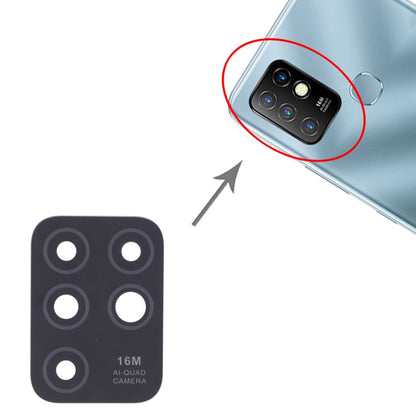 Objectif de caméra arrière pour Infinix Hot 10 X682B, X682C, 10 pièces