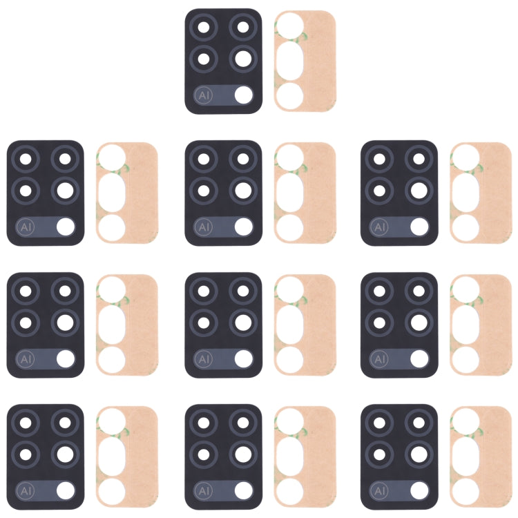 Objectif de caméra arrière pour Tecno Pova LD7, LD7j, 10 pièces