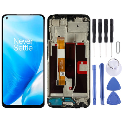 Pour OnePlus Nord N200 5G DE2118 numériseur assemblage complet avec cadre écran LCD OEM