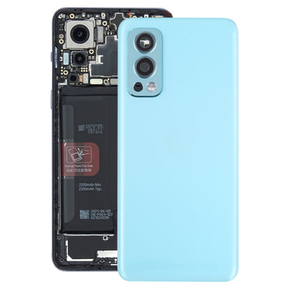 Couvercle arrière de la batterie pour OnePlus Nord 2, avec couvercle d'objectif d'appareil photo