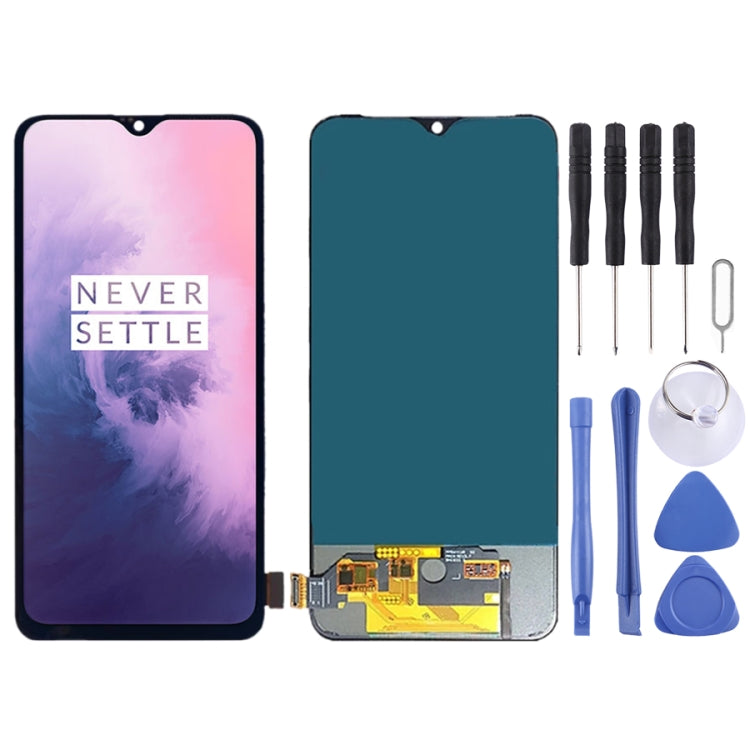 Pour OnePlus 7 GM1905 GM1901 GM1900 GM1903 avec assemblage complet de numériseur, ne prenant pas en charge l'écran LCD TFT d'identification par empreinte digitale