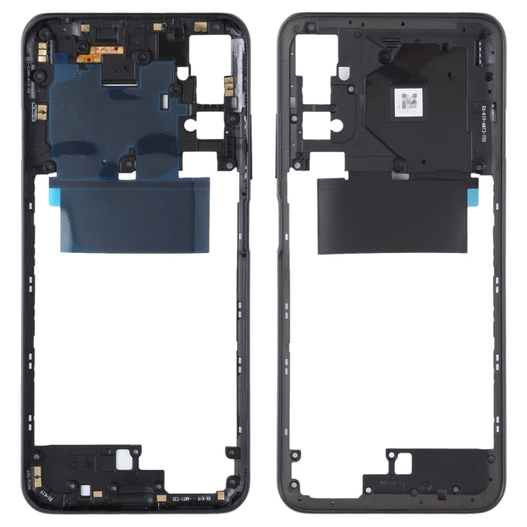 Plaque de lunette de cadre central d'origine pour Xiaomi Redmi Note 10 5G / Redmi Note 10T 5G M2103K19G, M2103K19C
