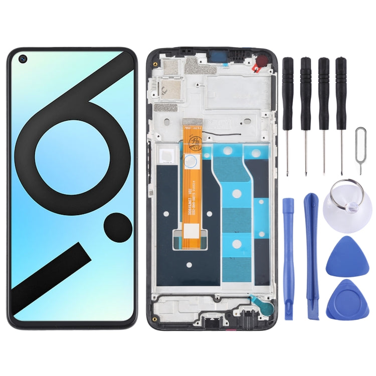 Écran LCD et numériseur complet avec cadre pour OPPO Realme 6i (Inde) / Realme 6s / Realme Narzo RMX2002, For Realme 6i (India)/Realme 6s