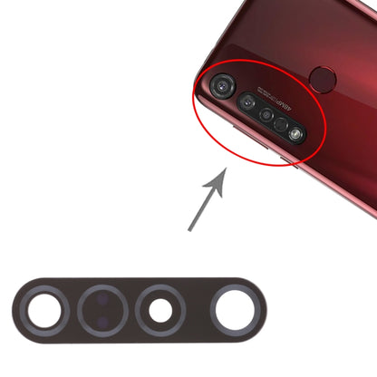 Objectif de caméra arrière 10 PCS pour Motorola Moto G8 Plus