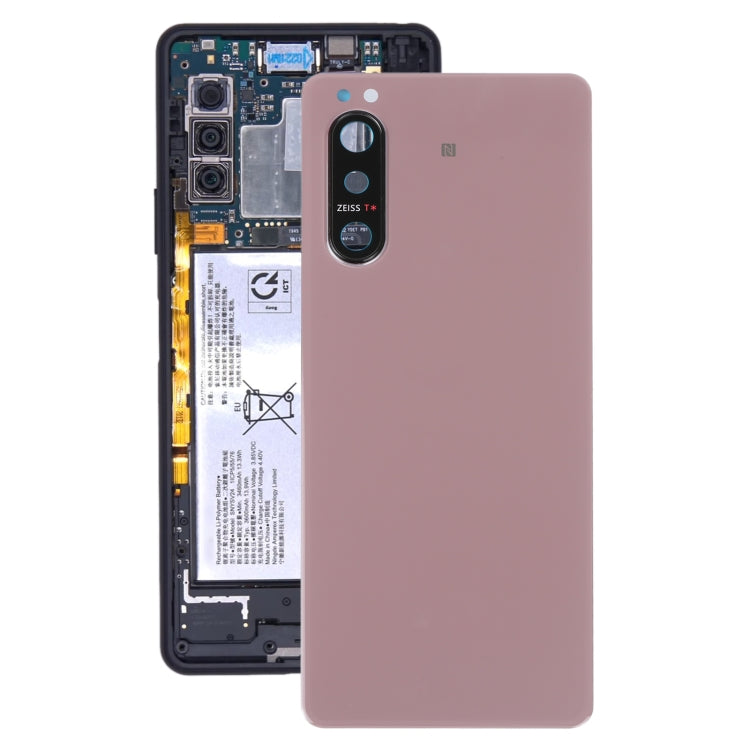 Couvercle arrière de la batterie avec couvercle d'objectif d'appareil photo pour Sony Xperia 5 II