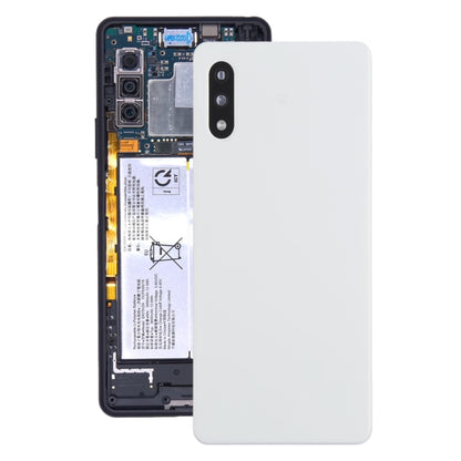 Couvercle arrière de la batterie avec couvercle d'objectif d'appareil photo pour Sony Xperia Ace II SO-41B