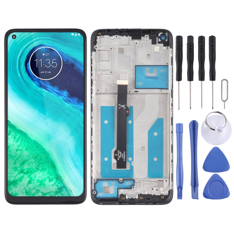 Écran LCD et numériseur complet avec cadre pour Motorola Moto G8 XT2045-1